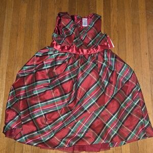 NWT Gymboree Plaid Satin Fancy Holiday Dress Size 7